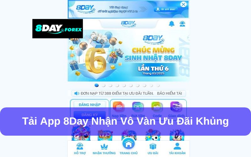 8Day ưu đãi dành riêng cho người chơi trên ứng dụng di động