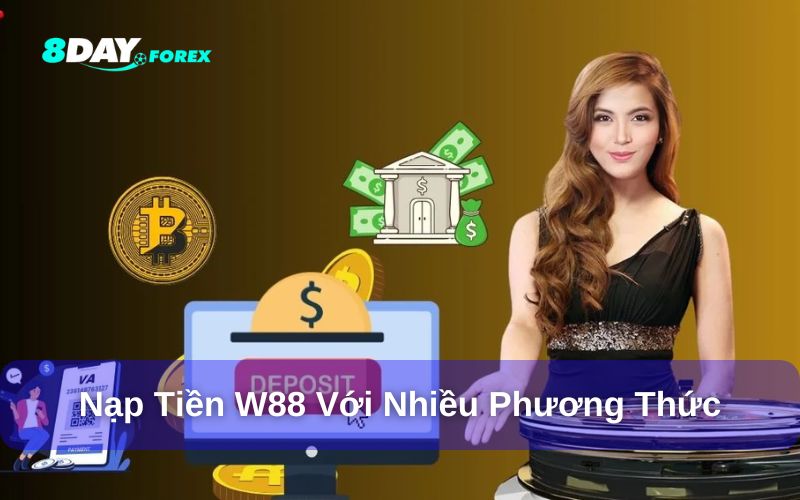 Hướng dẫn nạp tiền vào W88 với nhiều phương thức